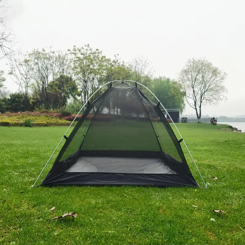 2 Person Outdoor Ultralight Summer Mesh Tent Camping Anti-mosquito Anti-insect Fishing Hiking Tent Portable Folding Fly Net Tent