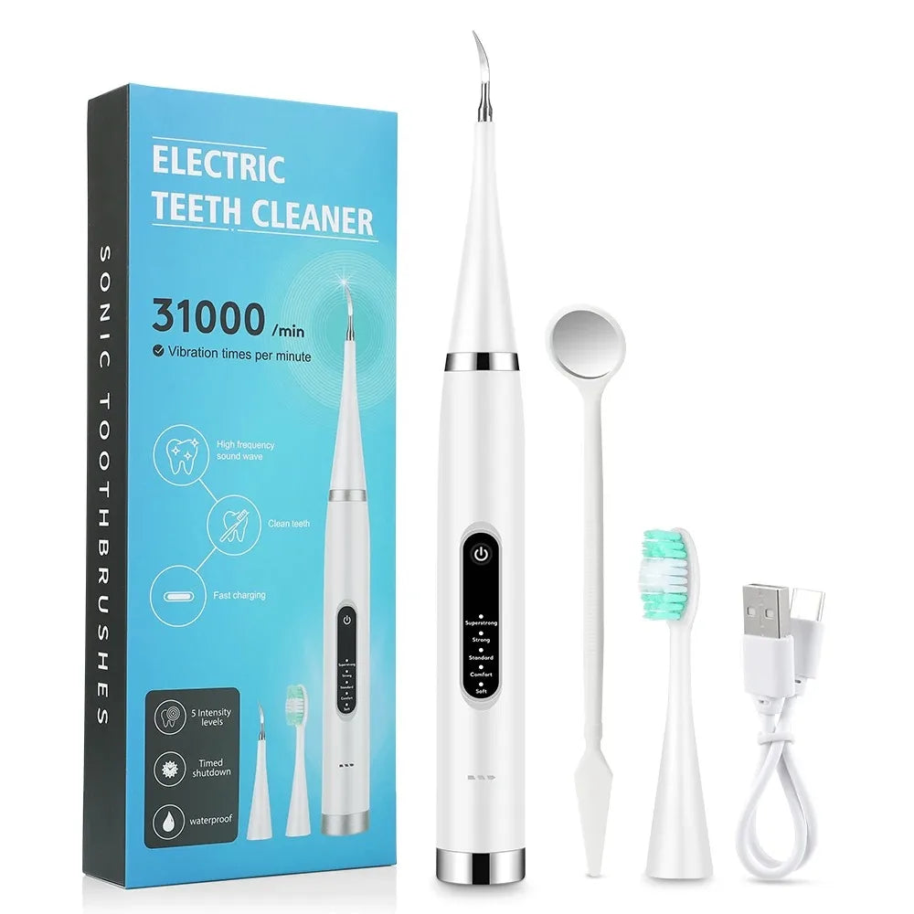 Electric Toothbrush Home Dental Tartar Calculus Plaque Stains for Teeth Cleaner Oral Care Kit Tooth Whitening Fresh Breath