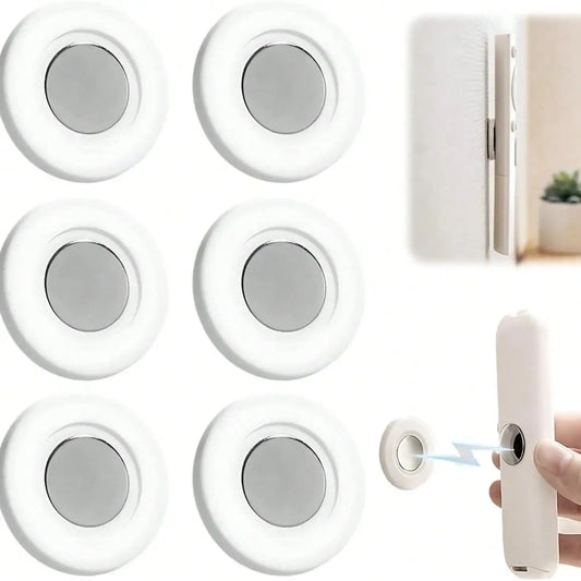 10 Pcs Magnetic Invisible Suction Cup Remote Control Holder Set, Suitable For Various Household Appliances, Plug Storage, Traceless Nail-Free Wall Decoration, Easy-To-Install Practical Hooks, Cable Management, And Equipment R