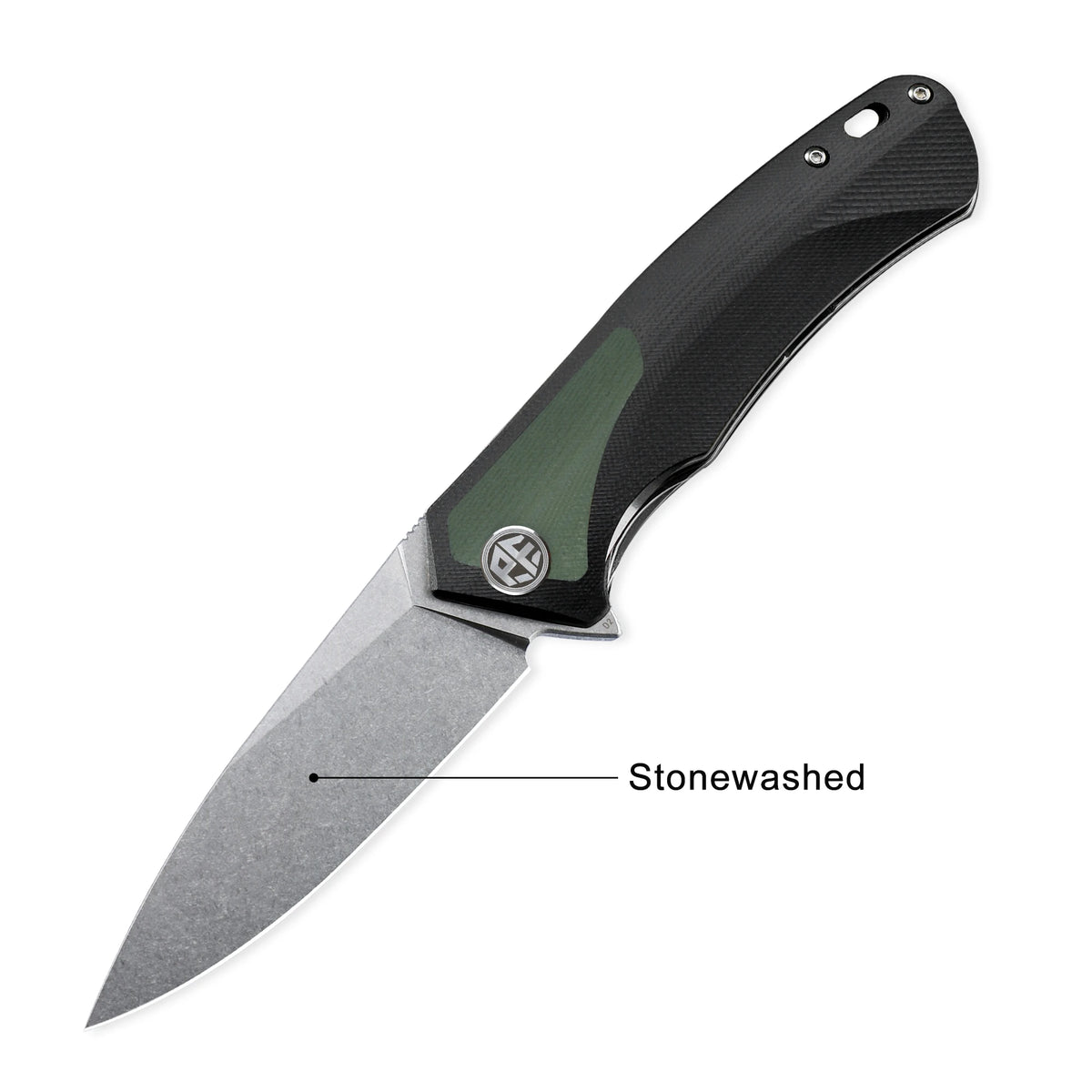 Petrified Fish PF838CS D2 Steel Blade Folding Knife G10+Carbon Fiber Handle Outdoor Camping Hunting EDC Pocket Tool