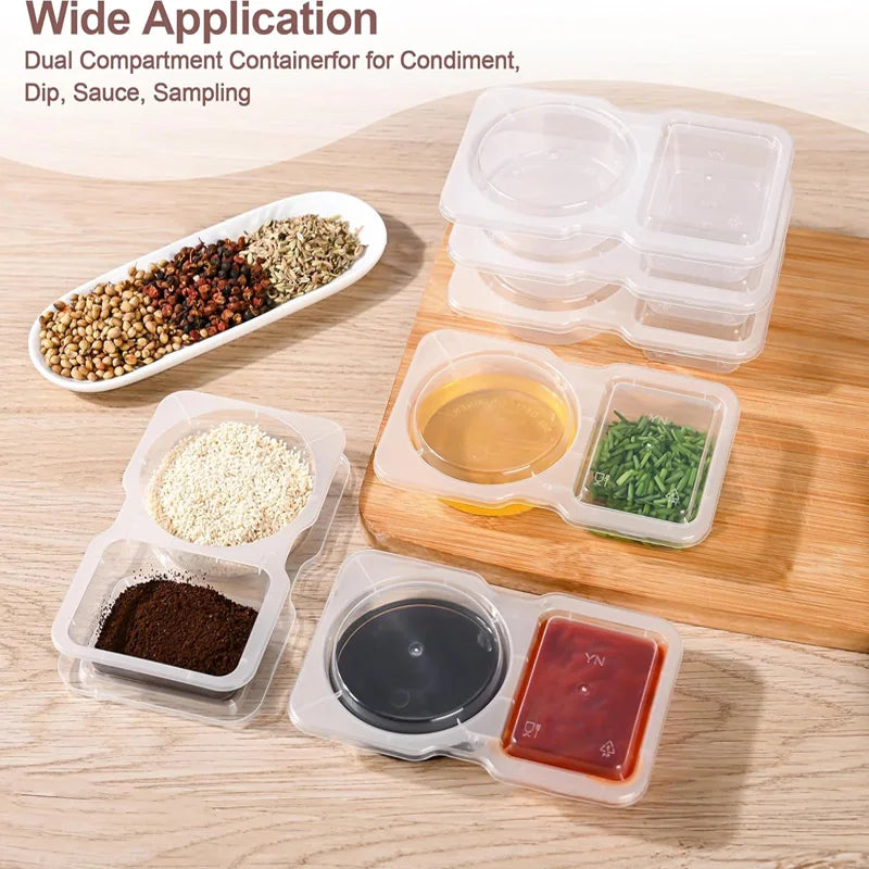 20-Count Spice Storage Jars - Stackable Clear Containers with Label Kit