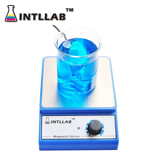 INTLLAB Magnetic Stirrer Mixer with Stir Bar 3000 rpm 3000ml Max Capacity - Anti-Slip Base Chemical-Resistant for Lab Samples