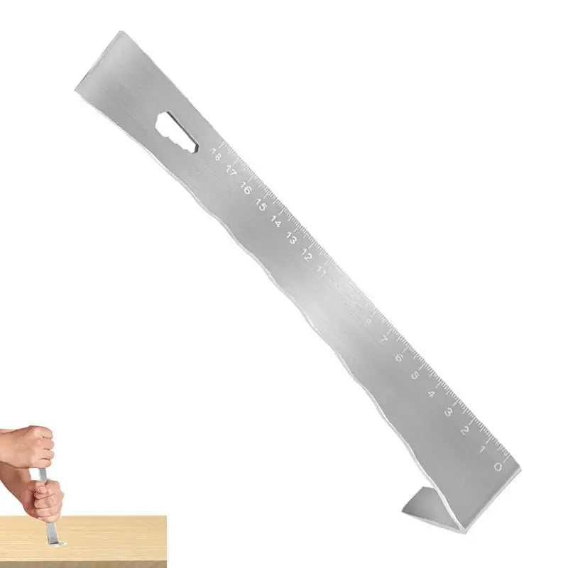 Multifunctional Scraper Stainless Steel Woodworking Crowbar Net Face Honey Cutter Flat Head Raising Knife with Scale