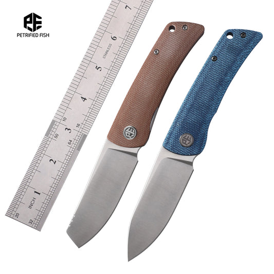 Petrified Fish PFE05 Folding Knife Ceramic Knife Fishing Tactical K110 Steel Blade Pocket EDC Tool Outdoor Camping Survival