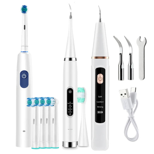 Electric Toothbrush Home Dental Tartar Calculus Plaque Stains for Teeth Cleaner Oral Care Kit Tooth Whitening Fresh Breath