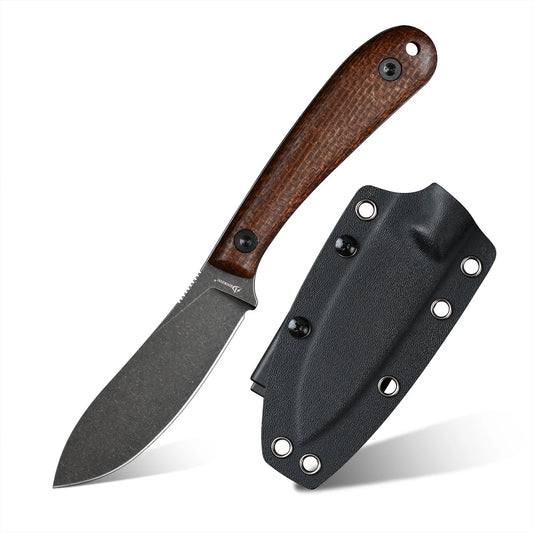 SDOKEDC Knives DC53 Steel EDC Utility Knife Micarta Handle With Kydex Sheath Portable Hand Tool For Men EDC Outdoor Camping